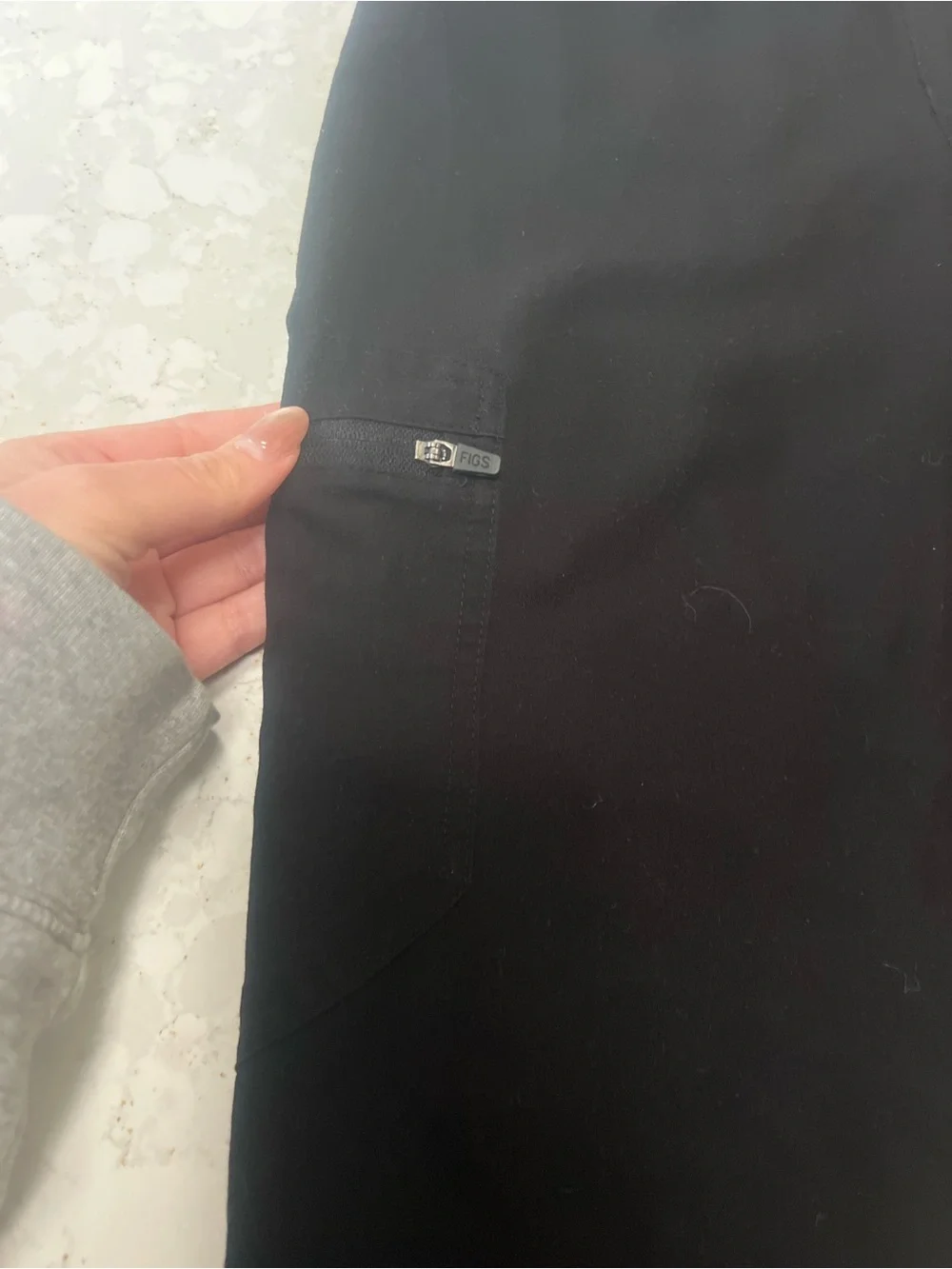 Figs Black Drawstring Jogger Pants